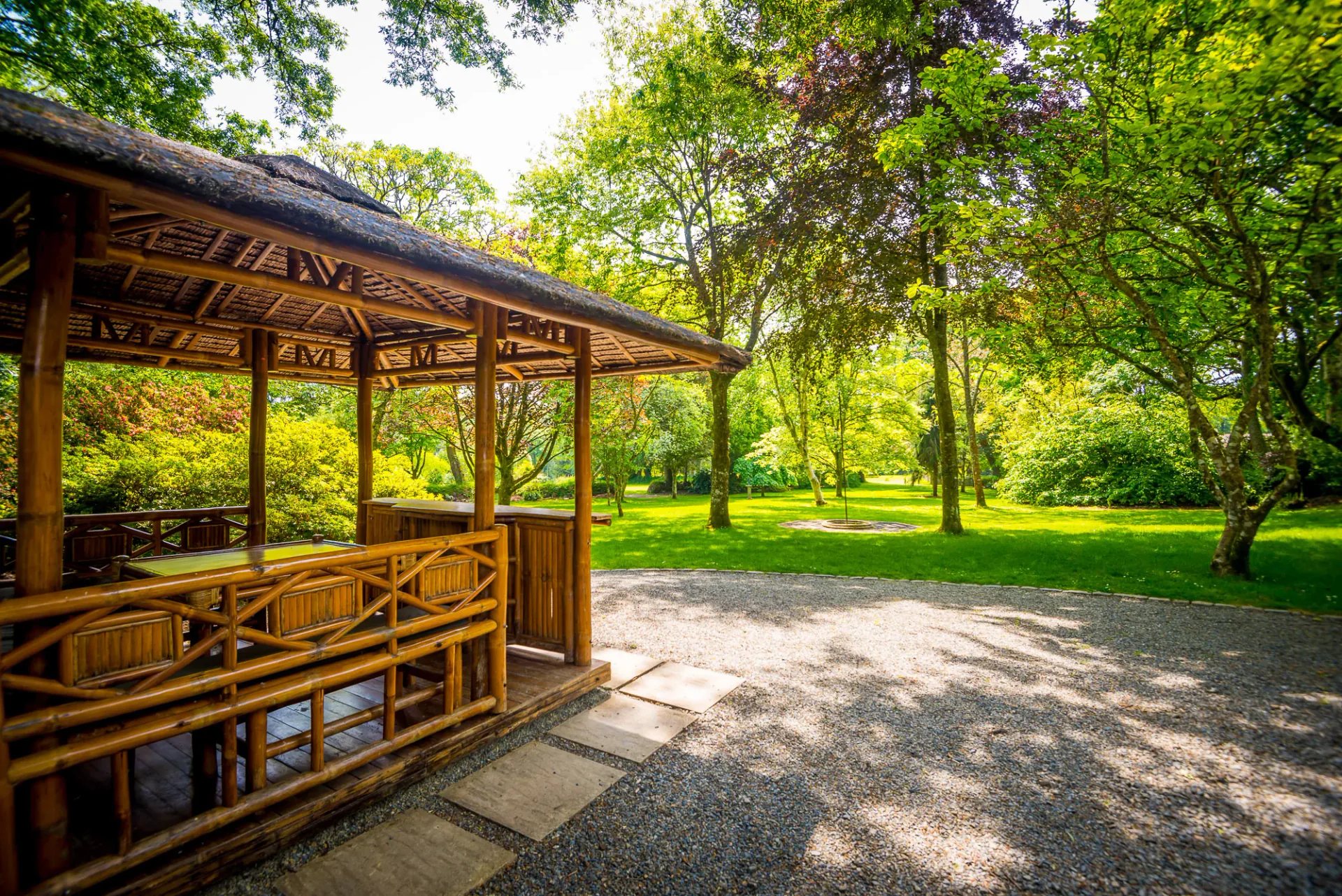 Arboretum at Pinetum Gardens Cornwall - Peacefulness sets the scene